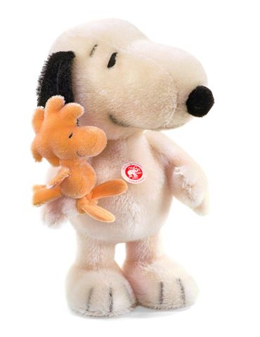 EAN 29cm Steiff Snoopy & Woodstock Sammelobjekt Kuschelige Plüschtier Hund 