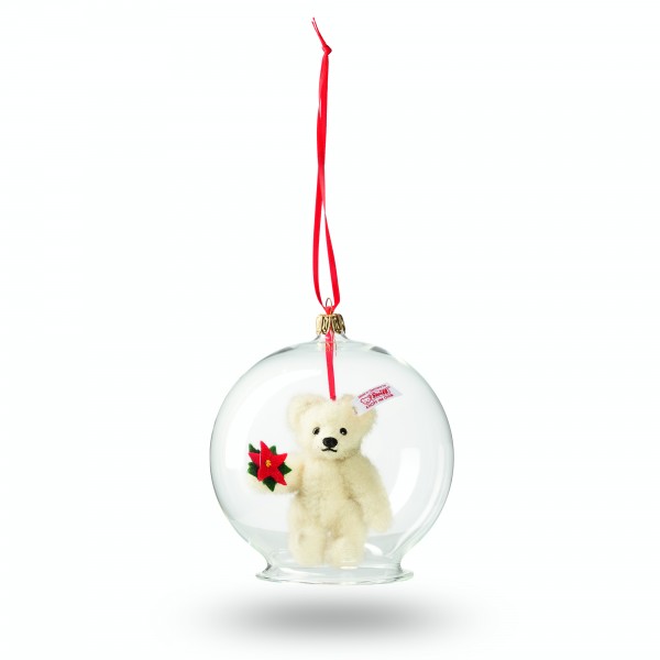 Steiff 034855 Teddybär Ornament in Glaskugel