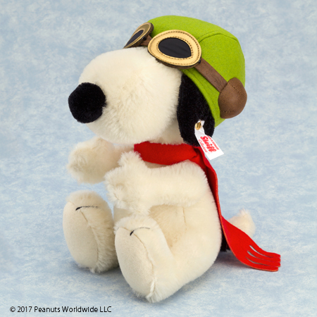 Steiff Snoopy Flying Ace Plush Doll 2000 Limited Edition with Certificate No Box 