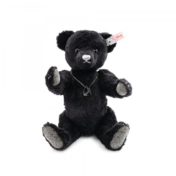 Steiff 034435 Onyx Teddybär Seidenplüsch schwarz 25 cm